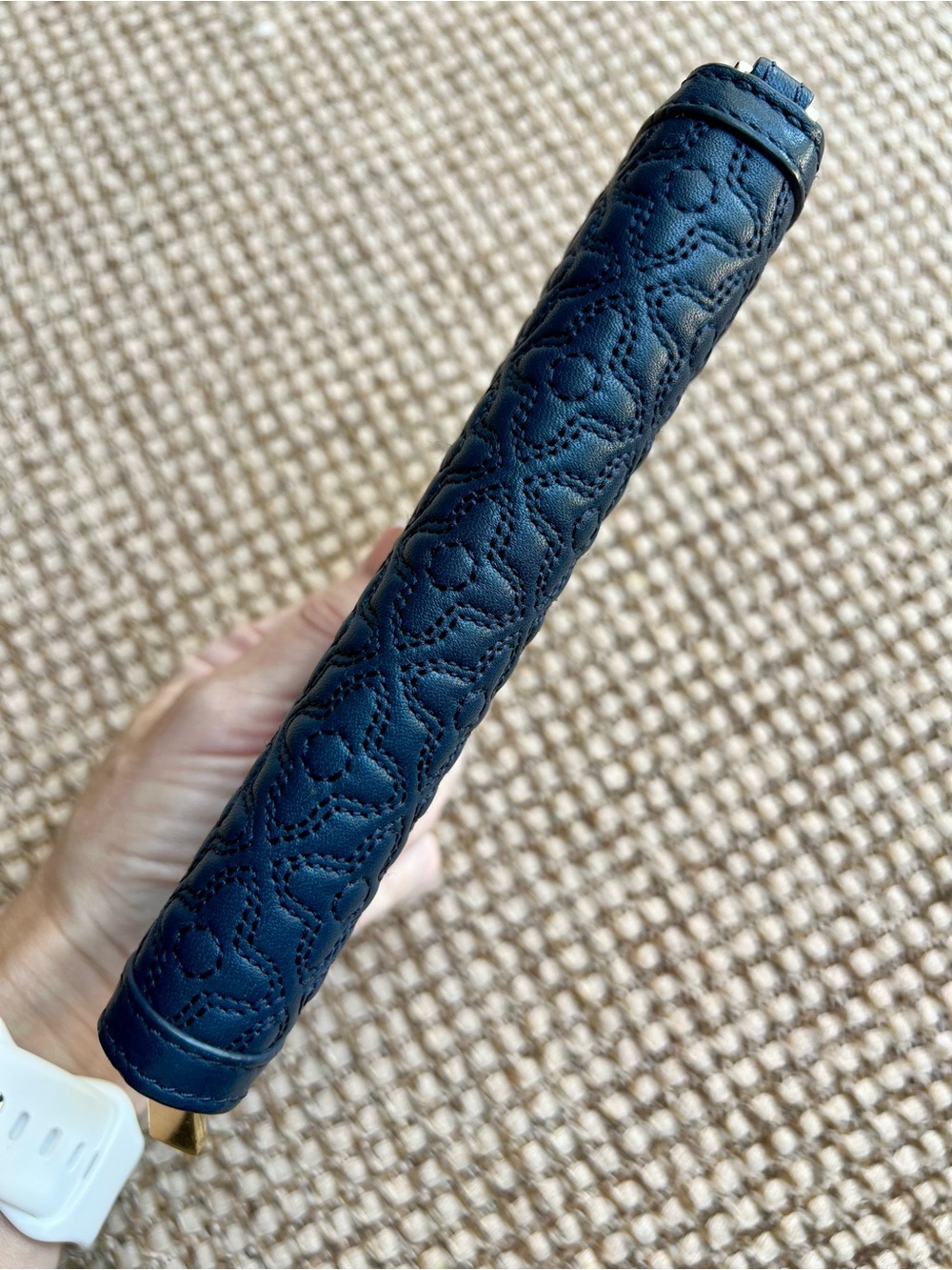 ⭐️Tory Burch Quilted Leather Zip-Around Wallet – Navy Blue - Picture 4 of 6